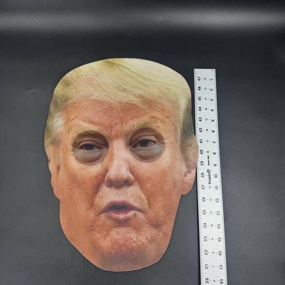 Giant 17” Donald Trump Celebrity Mask Flat Card Foam Face Big Head Halloween - Picture 1 of 6